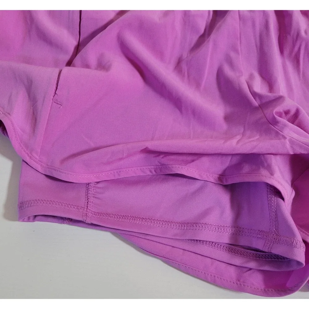 Avia Women's Bike Liner Running Shorts Sz M (8-10) Purple Elastic Waist NEW 1747